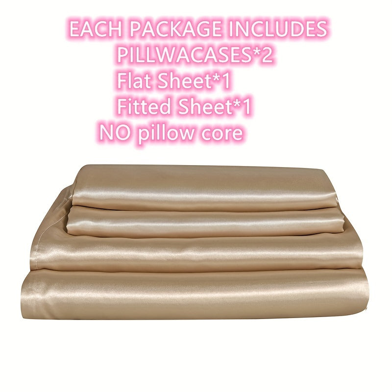 4pcs Luxury Classic Fitted Sheet Set - ATSProducts