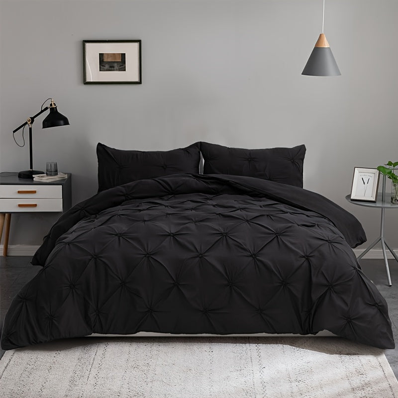 3-Piece Soft Breathable Polyester Duvet Cover Set - ATSProducts