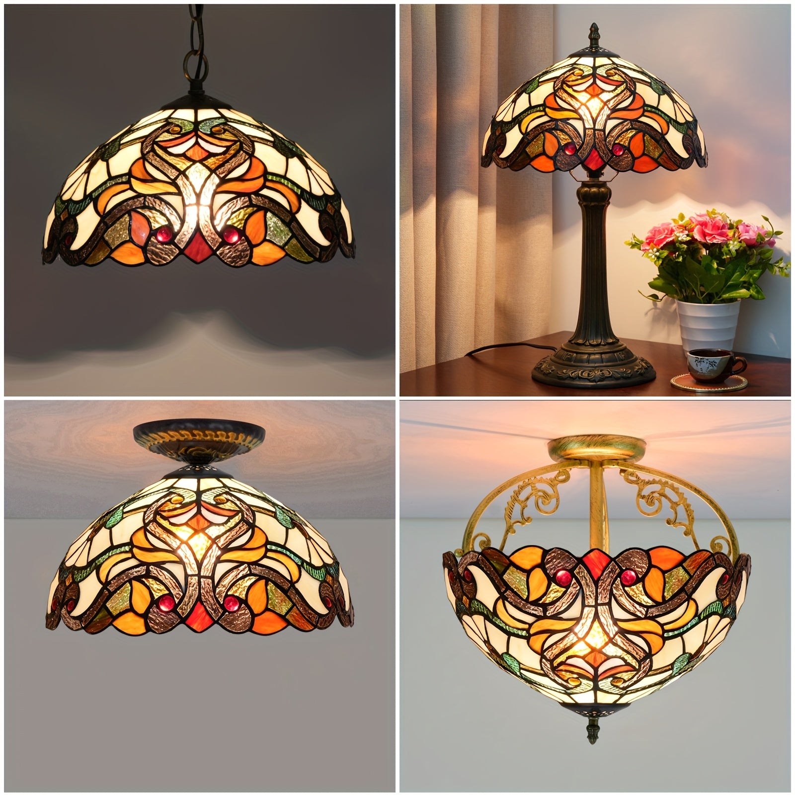 Stained Glass Lampshade - ATSProducts