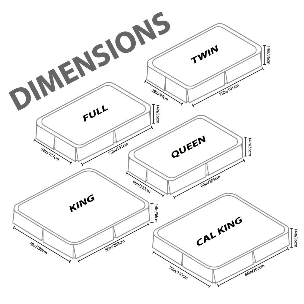1pc Bed Skirt - ATSProducts