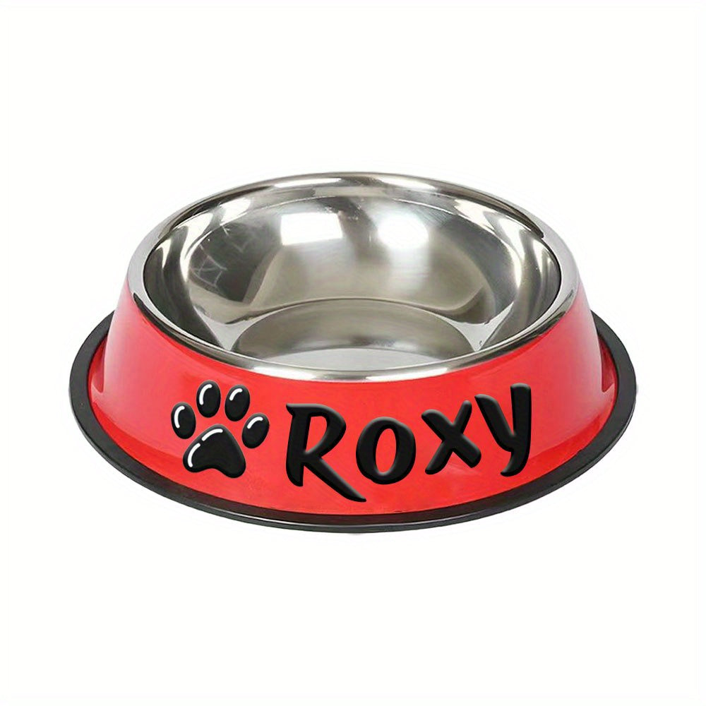1pc Personalized Stainless Steel Dog Bowls - ATSProducts