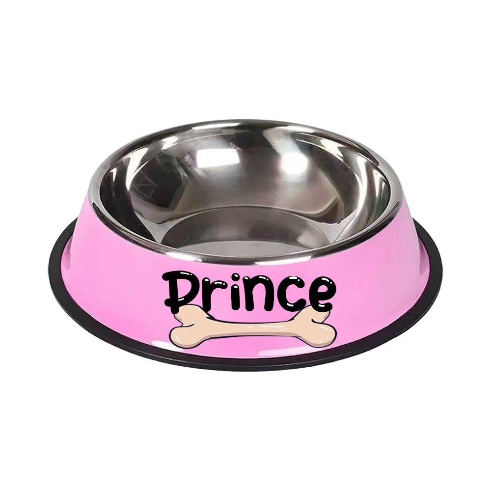 1pc Personalized Stainless Steel Dog Bowls - ATSProducts
