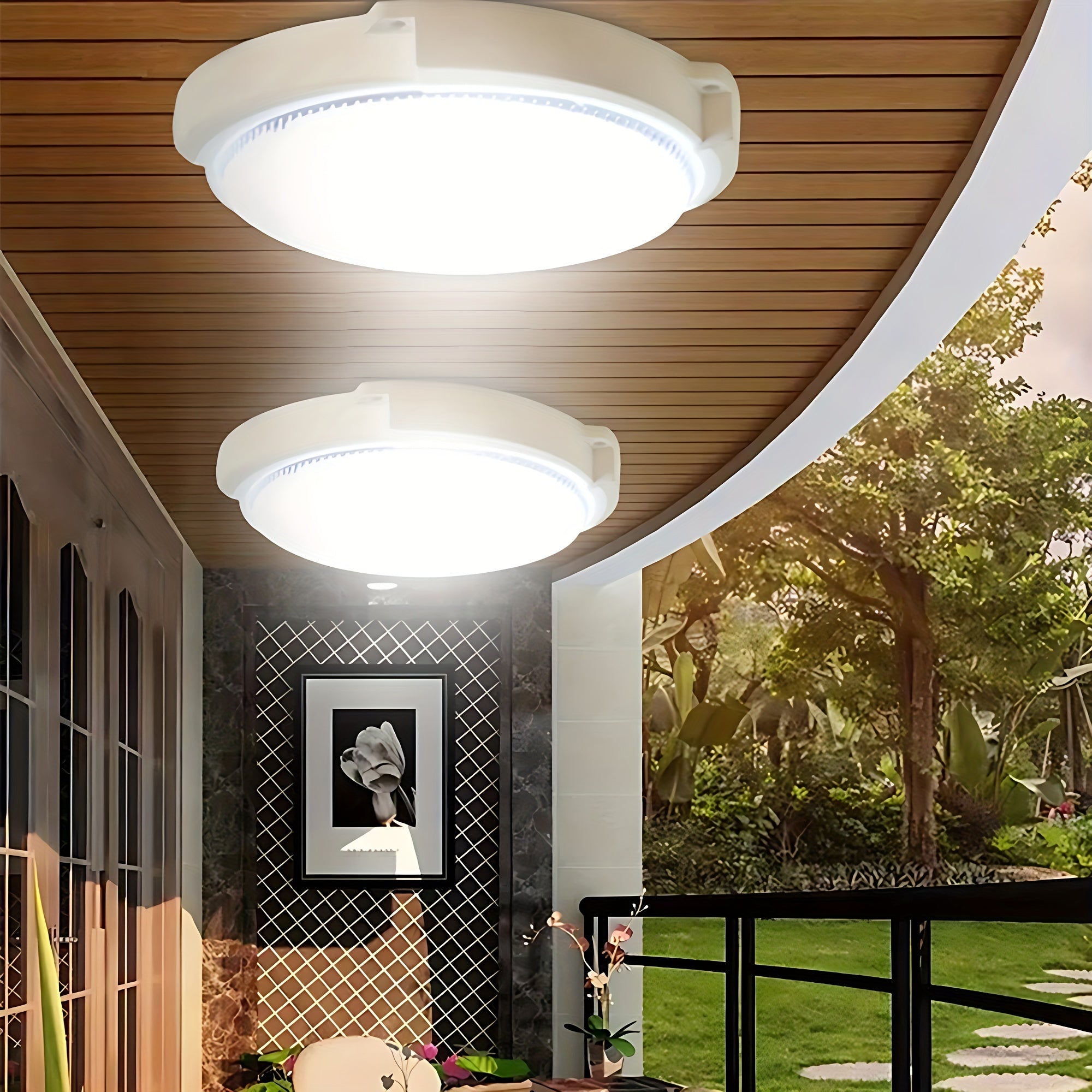 1pc Solar-Powered Sconce Ceiling Light - ATSProducts