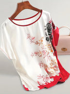 Floral Print T-Shirt - ATSProducts