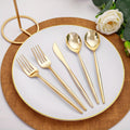 50pc Golden Plastic Cutlery - ATSProducts