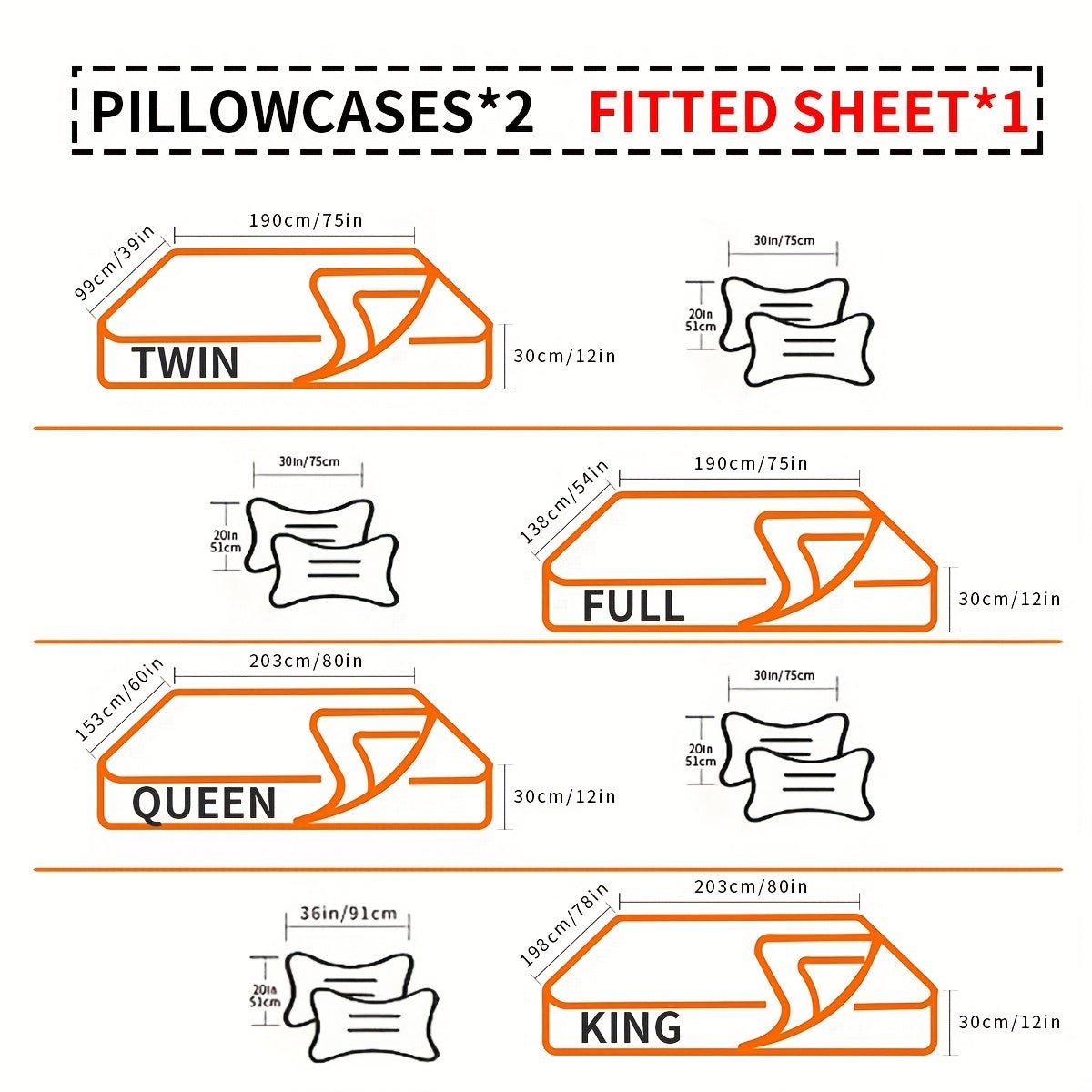 3-Piece Fitted Sheet Set - ATSProducts
