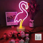 1pc Flamingo Neon Sign, Battery And USB Powered - ATSProducts