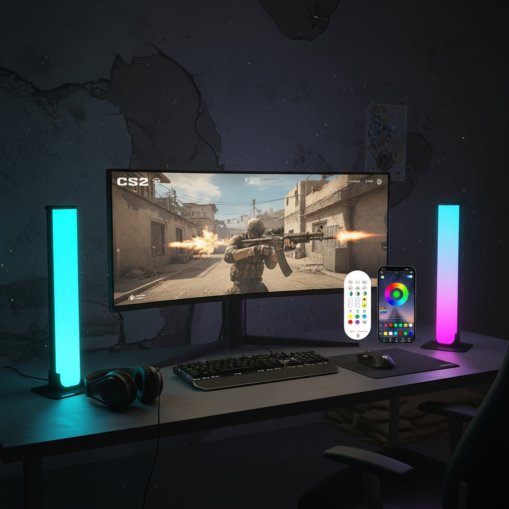 OurLife 2 Smart LED Light Strips RGB Night Light with Remote and APP Control Music Sync - ATSProducts