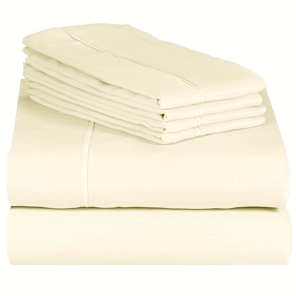4/6pcs Luxury Cool Fitted Sheet Set - ATSProducts