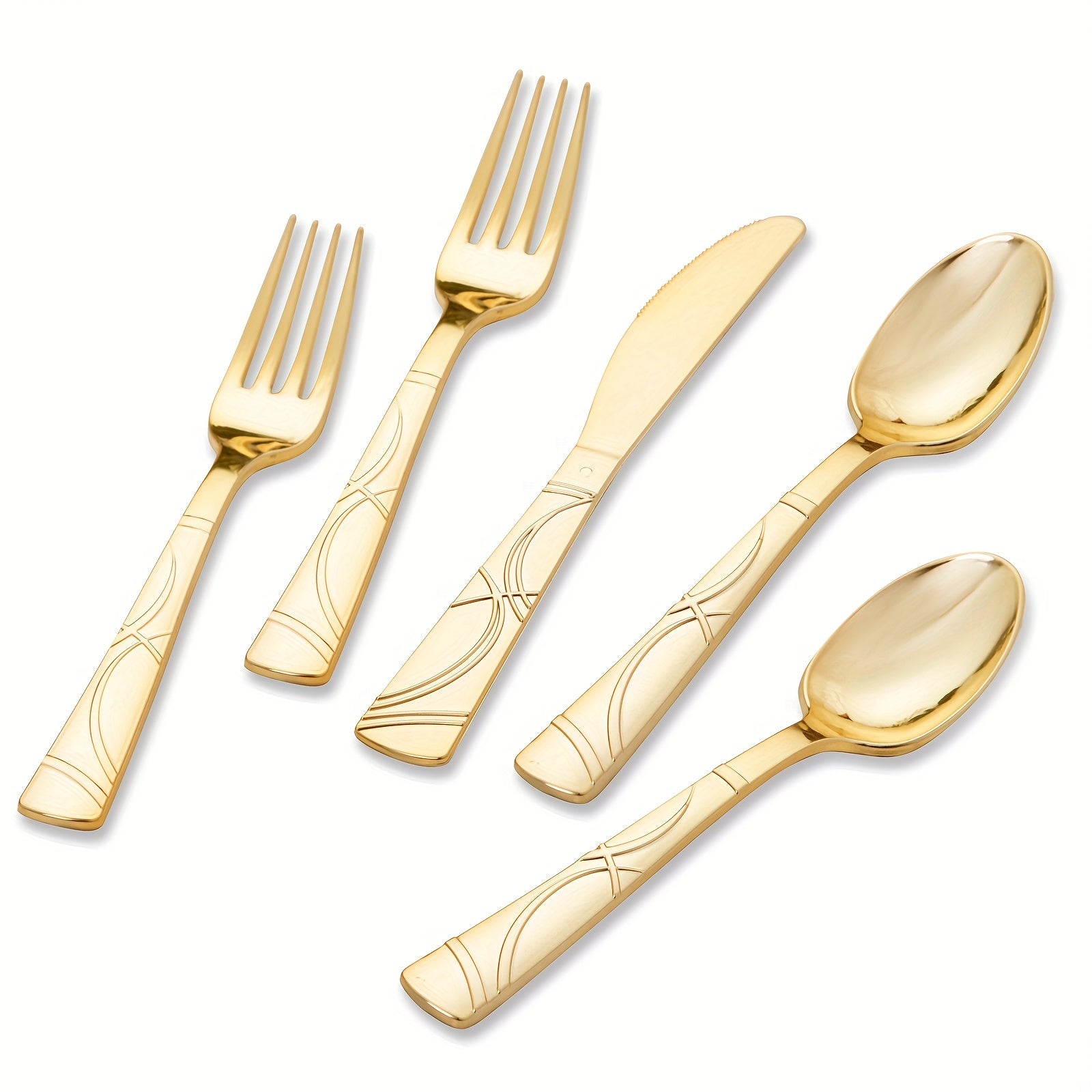 75 Pcs Golden Cutlery Set - ATSProducts