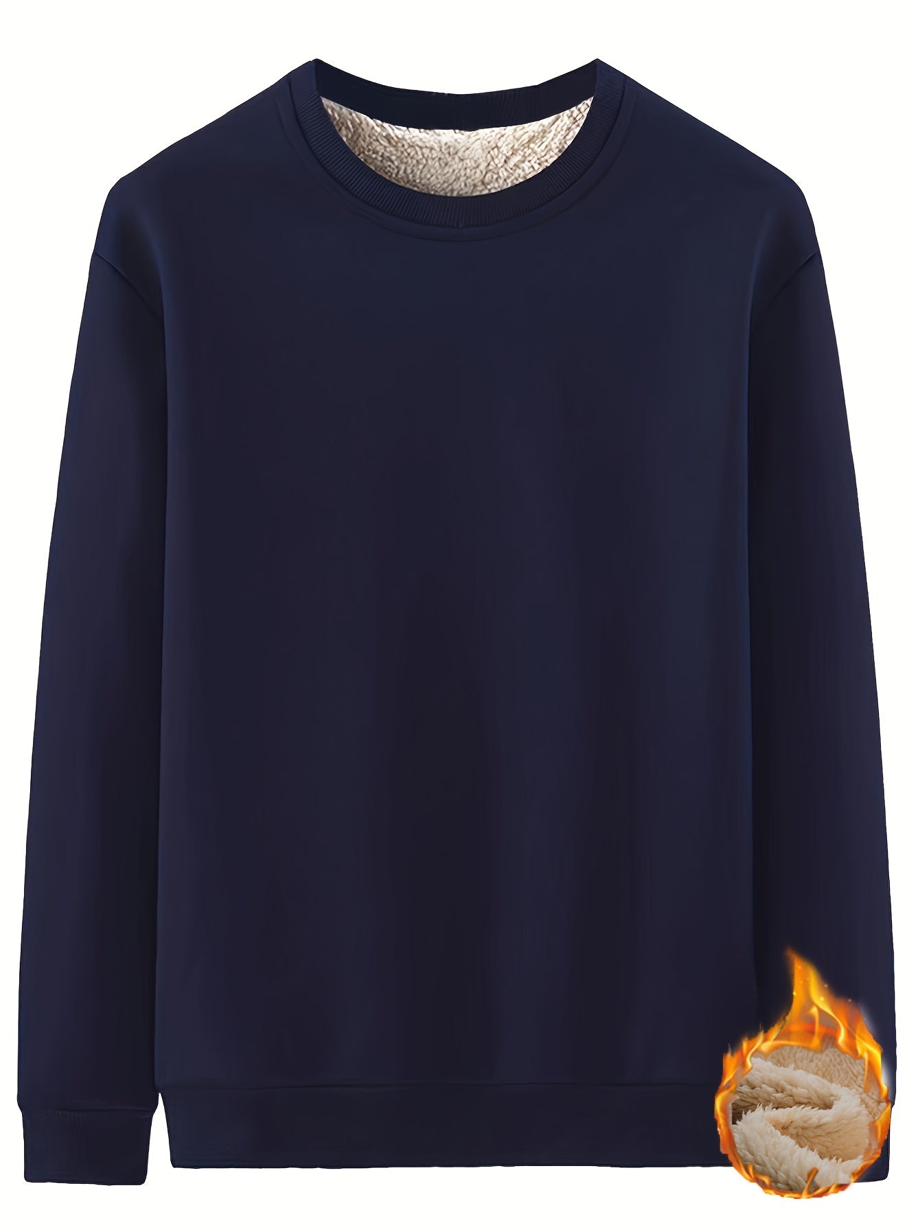 Men's Solid Color Crew Neck Sweatshirts - ATSProducts