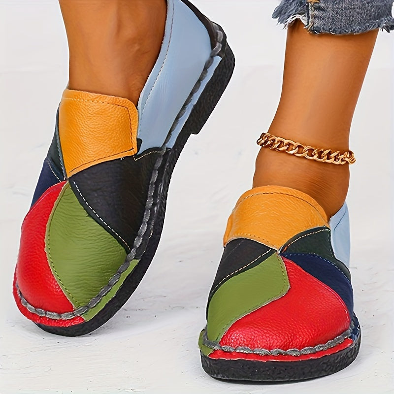 Colorblock Flat Loafers - ATSProducts