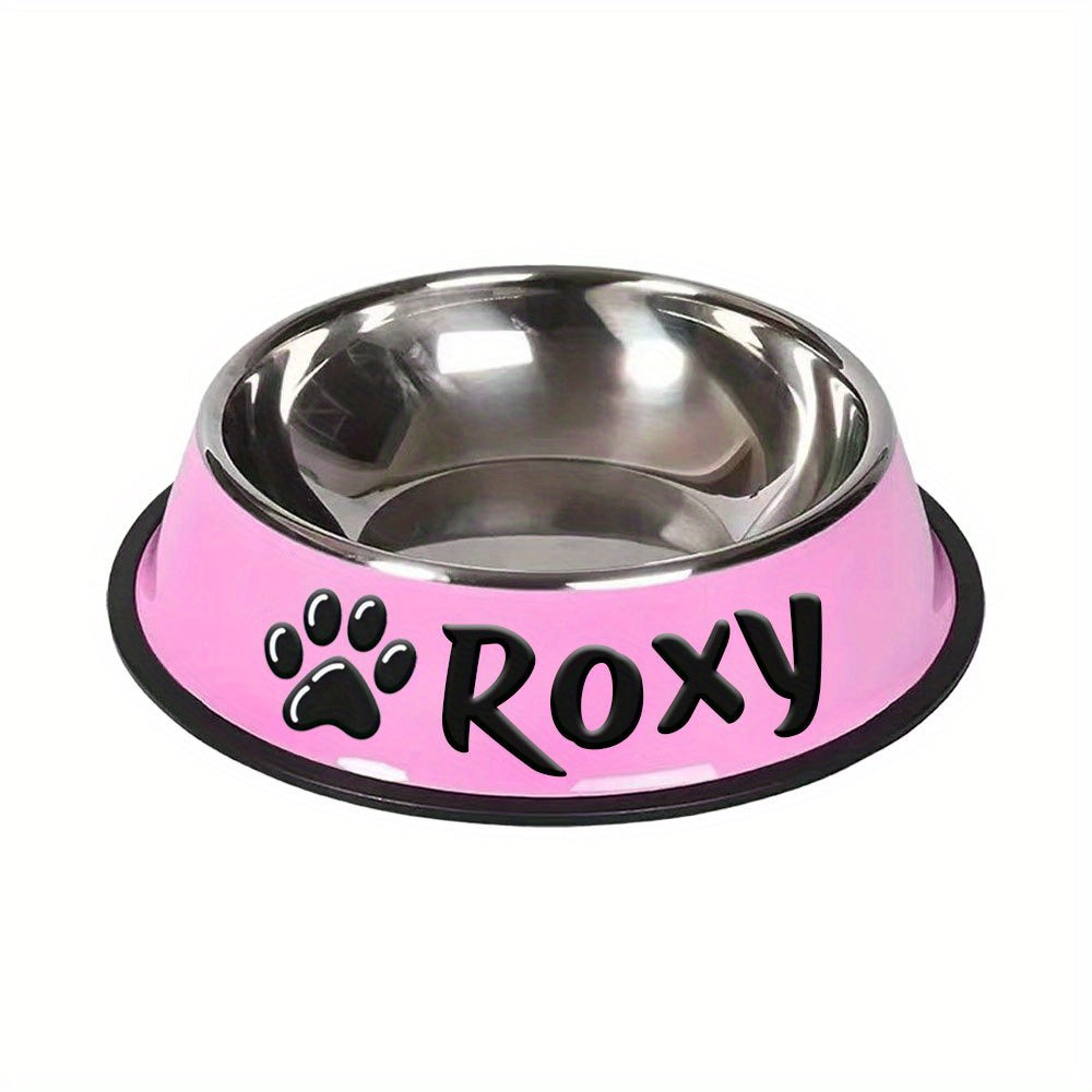 1pc Personalized Stainless Steel Dog Bowls - ATSProducts