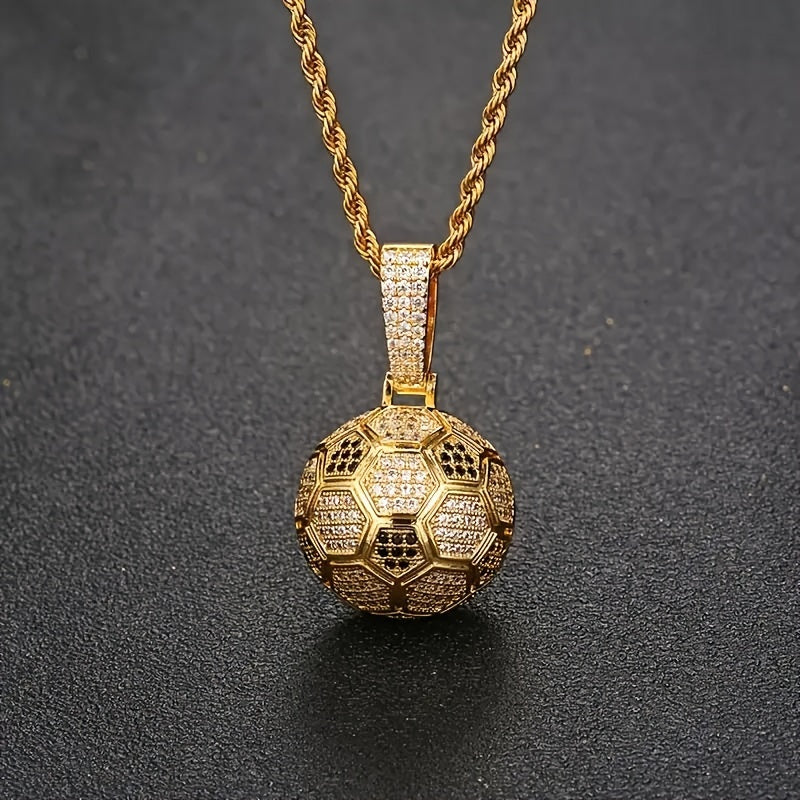 18K Gold Or Silver Plated Soccer Ball Pendant Necklace - ATSProducts