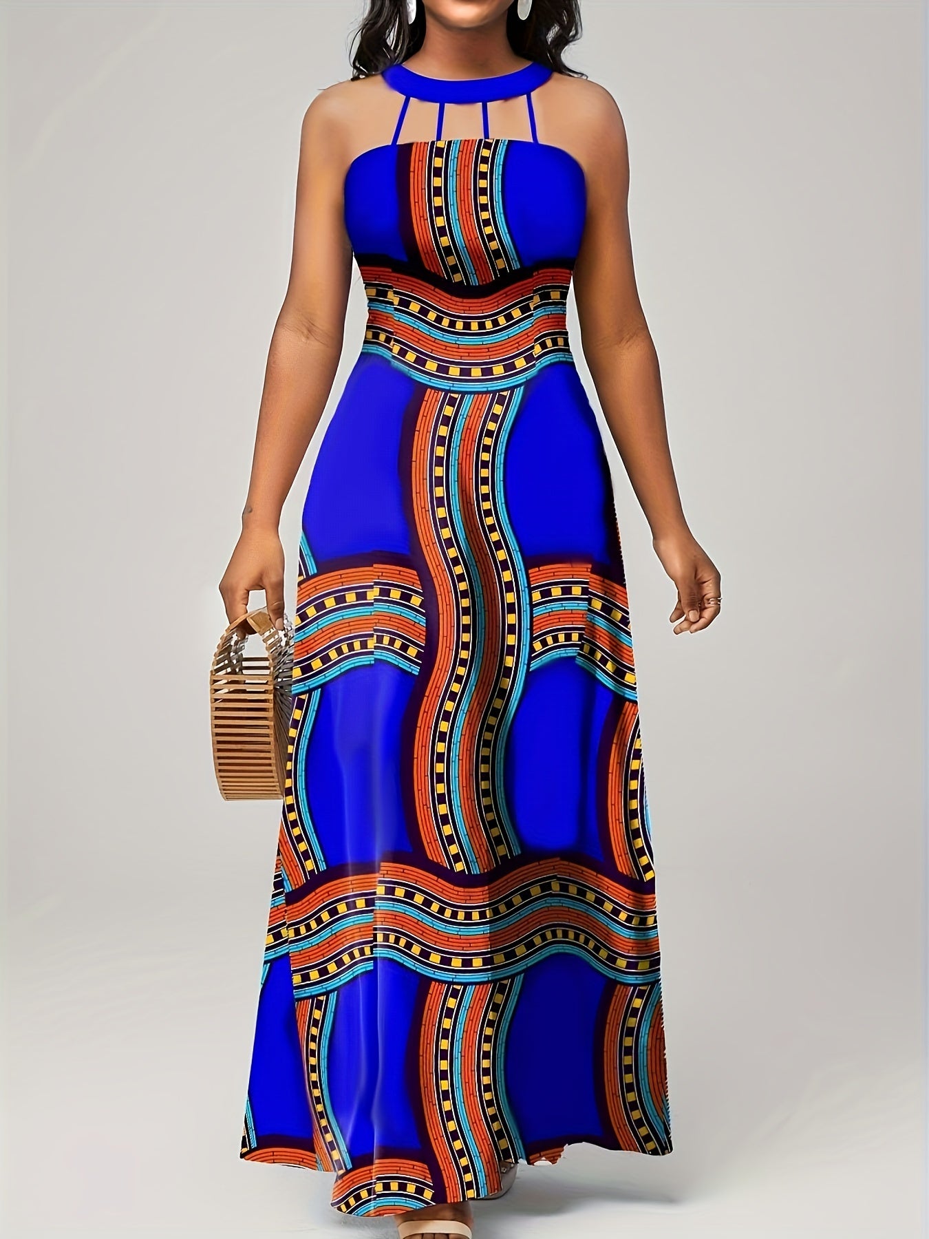 Abstract Print Dress - ATSProducts