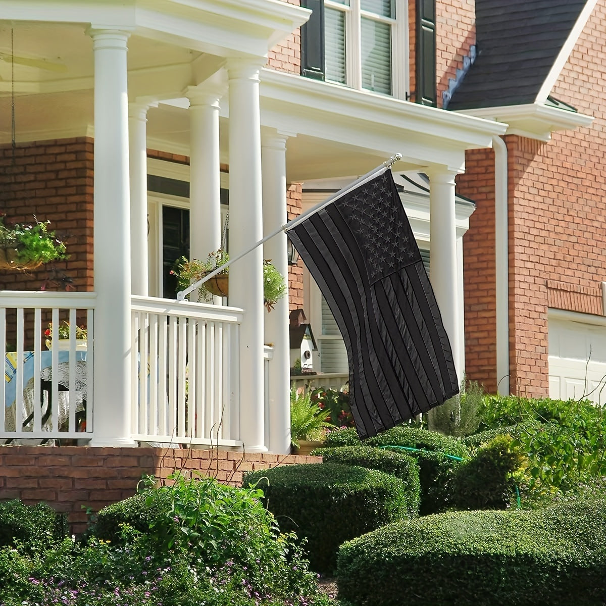 100% Made in the USA American Black Flag 3x5 ft - ATSProducts