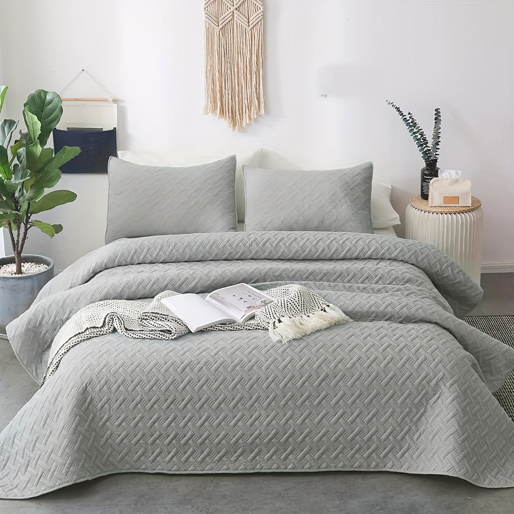 1 Piece Soft & Breathable Solid Color Bedspread - ATSProducts