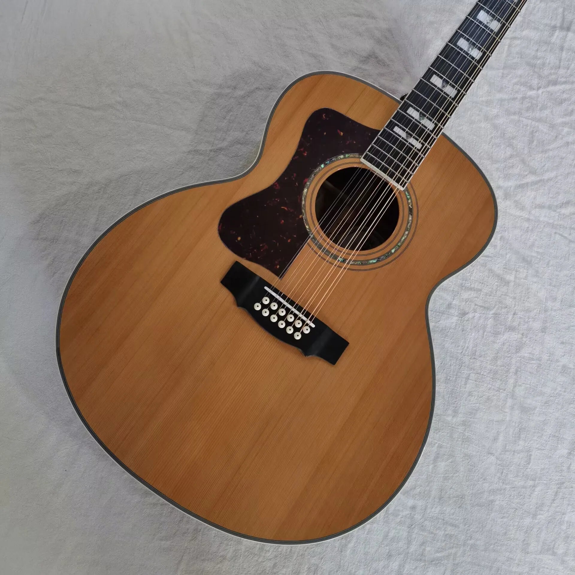 Lefty Guild F512 12-String Acoustic Electric Jumbo Guitar - ATSProducts