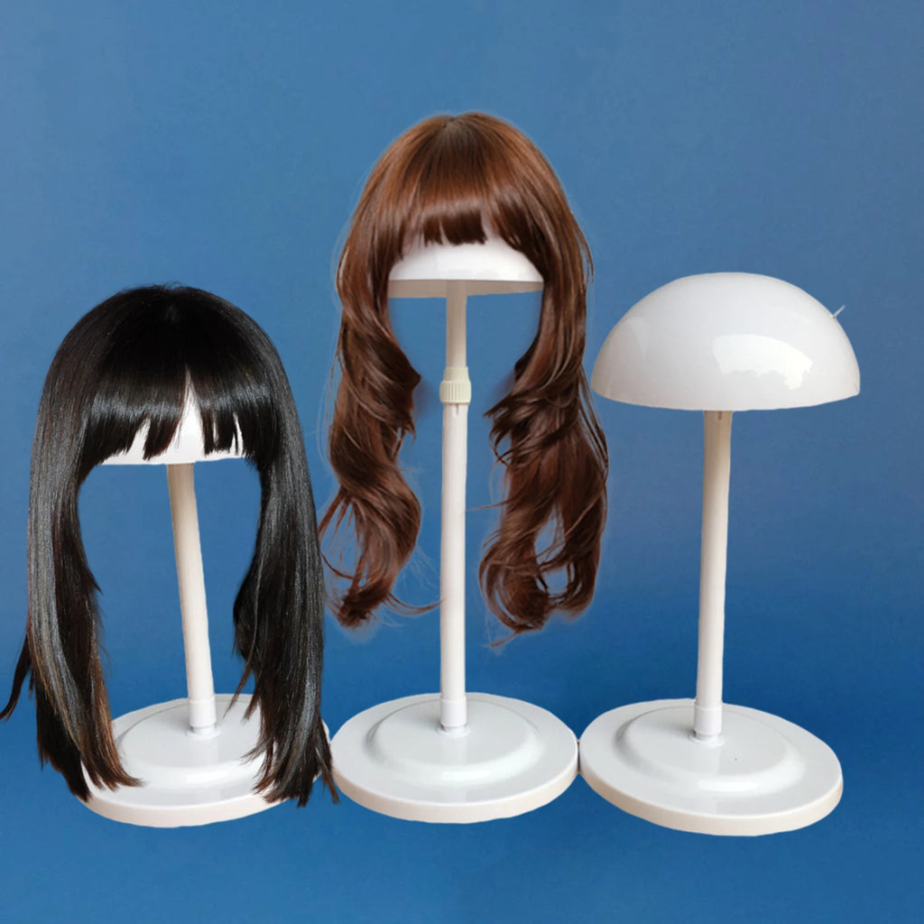 Loviver Wig Head Stand 25-48cm Adjustable Mushroom Top - ATSProducts