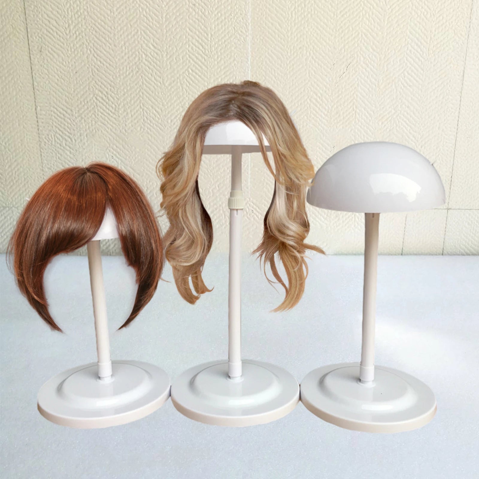 Loviver Wig Head Stand 25-48cm Adjustable Mushroom Top - ATSProducts