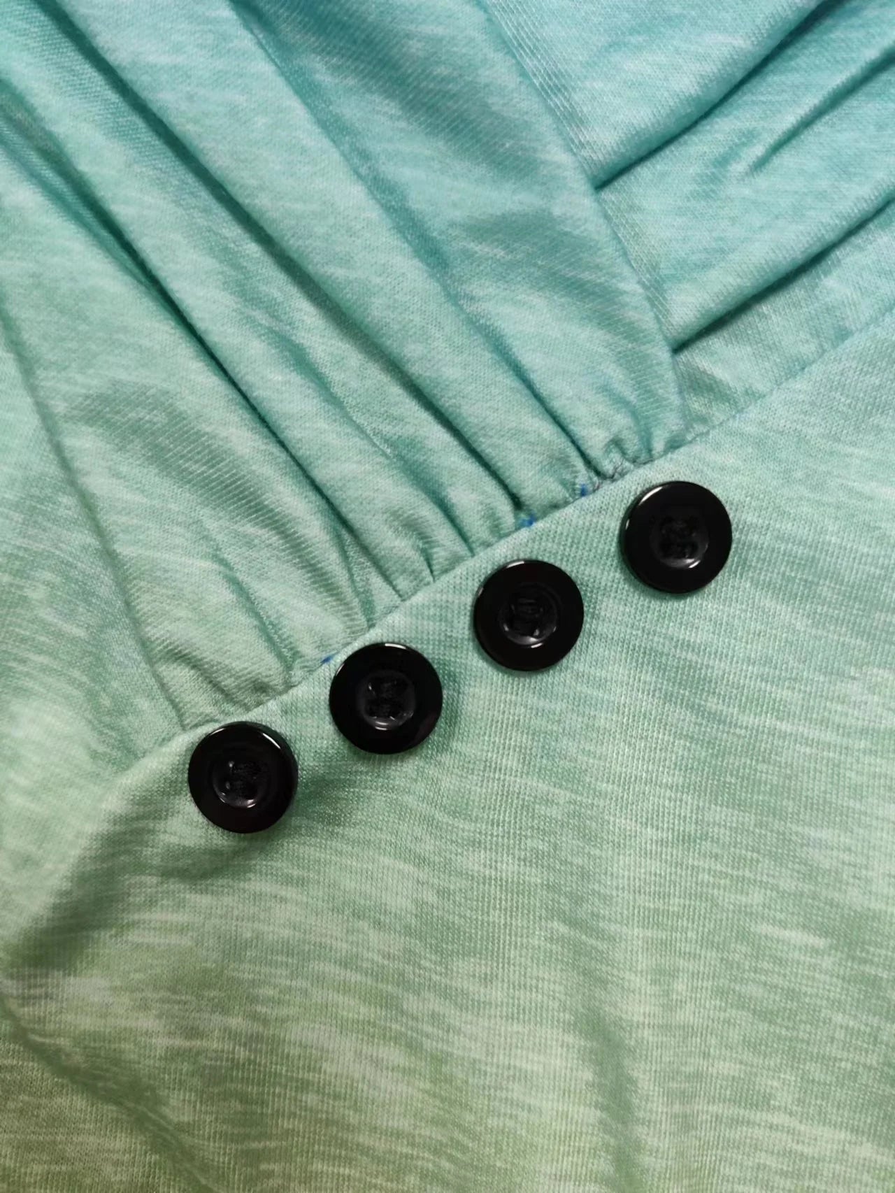 Yiqiaohui Plus Size Ombre Button Casual Shirt - ATSProducts