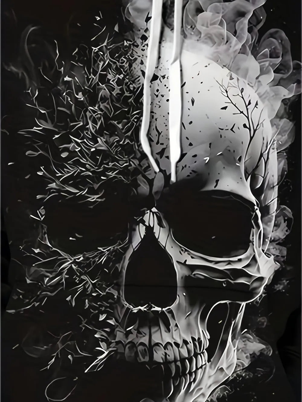 Men's Skull Print Hoodie - ATSProducts