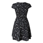 Mini Short Sleeved Floral Dress