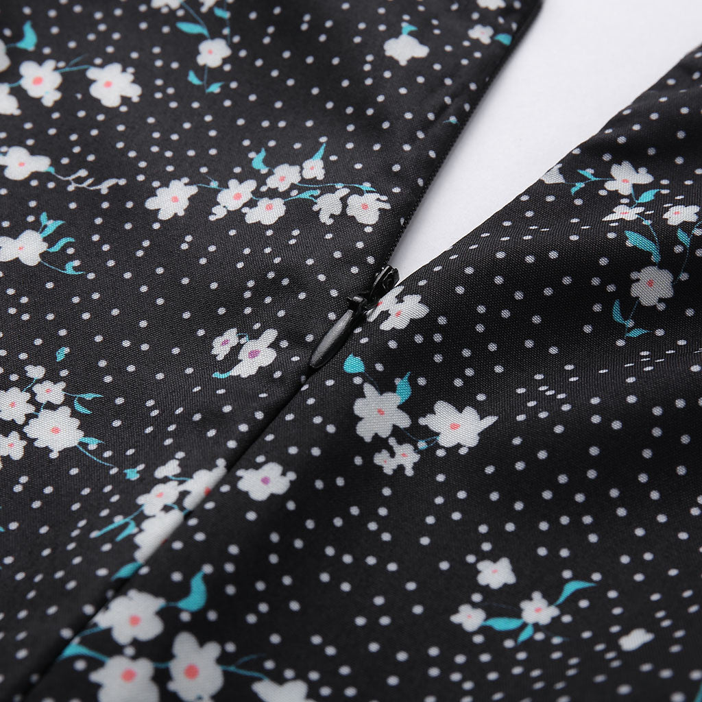 Mini Short Sleeved Floral Dress