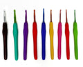 Ergonomic Crochet Hook Set – 9 Piece (2mm–6mm) with Soft Rubber Handles - ATSProducts