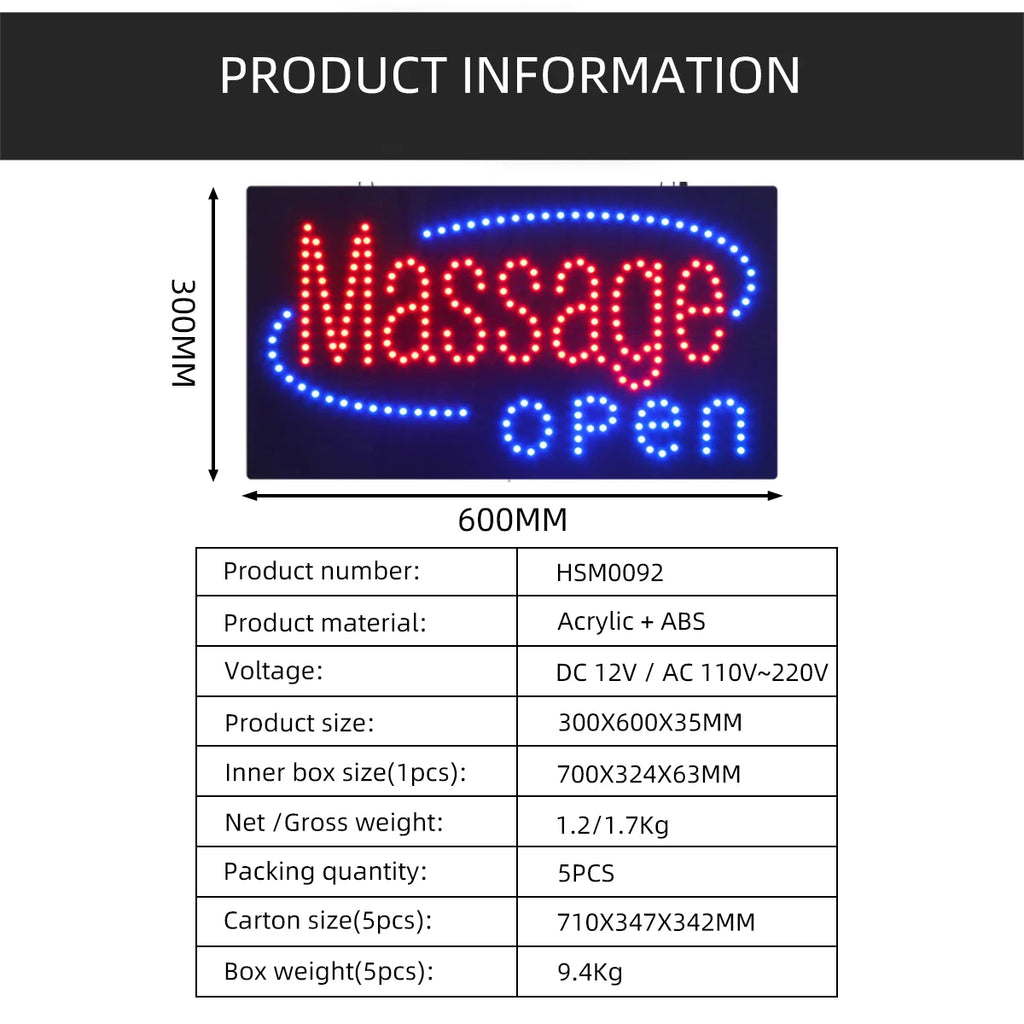 12*24 Inch LED Lamp Board Sign - ATSProducts