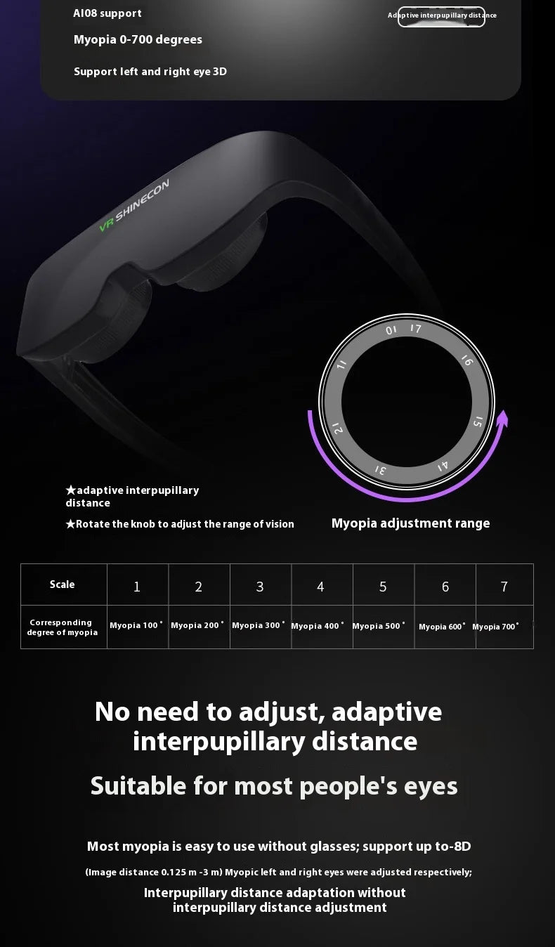 VR- Shinecon Qianhuan 3D Smart Glasses - ATSProducts