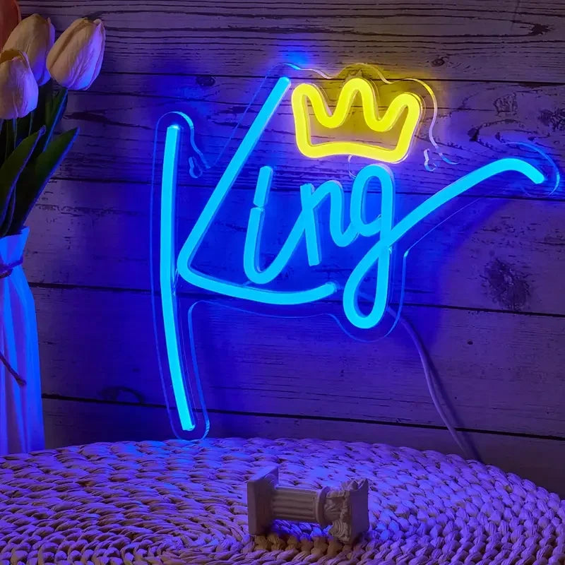1pc King LED Neon Light - ATSProducts