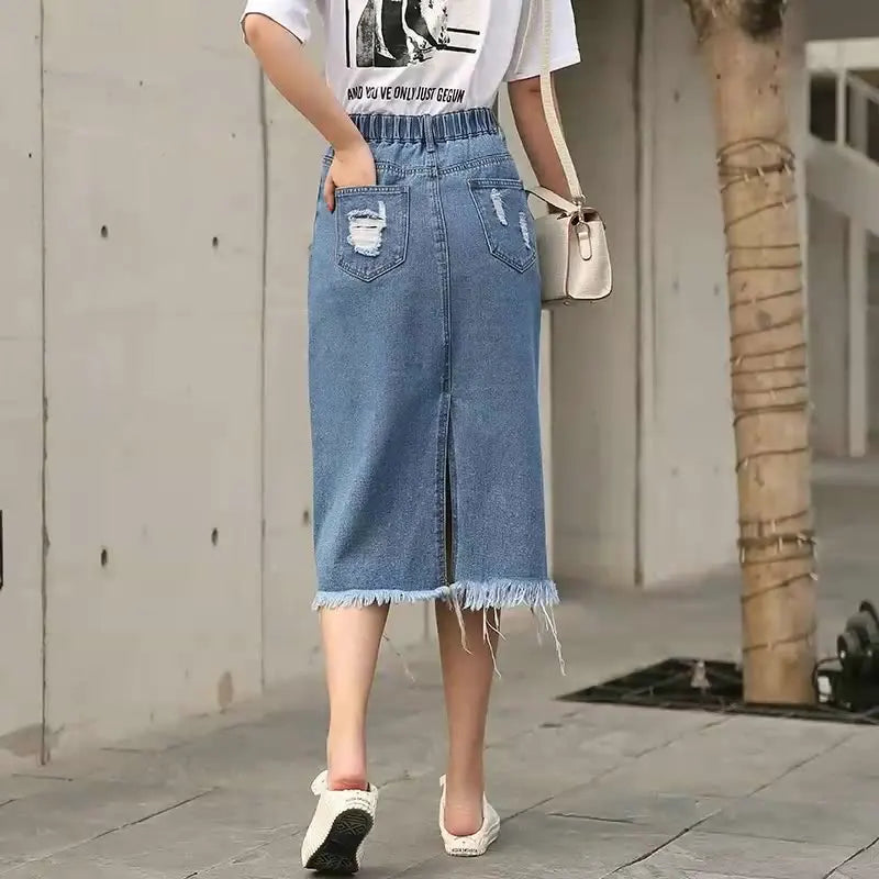 Women's Denim Skirt - ATSProducts