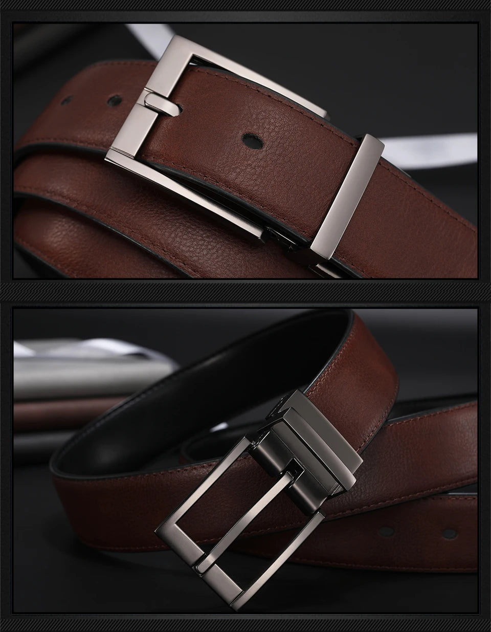 CoolerFire Genuine Leather Dress Belts - ATSProducts
