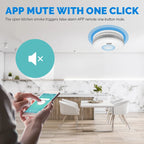 Tuya Wifi Fire Alarm Smoke Detector with AAA Battery - ATSProducts