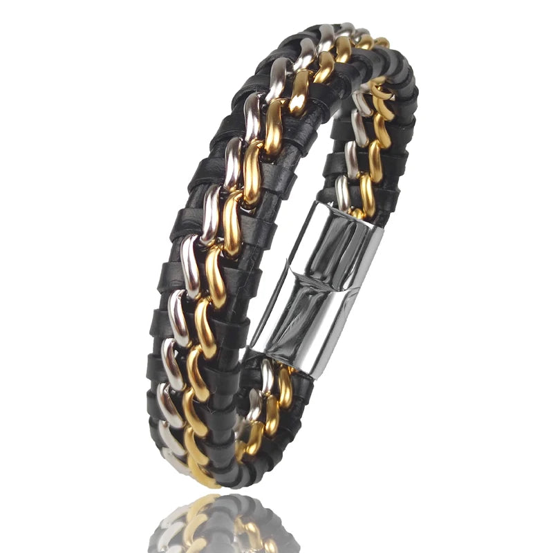 Genuine Leather Chain Bracelet - ATSProducts