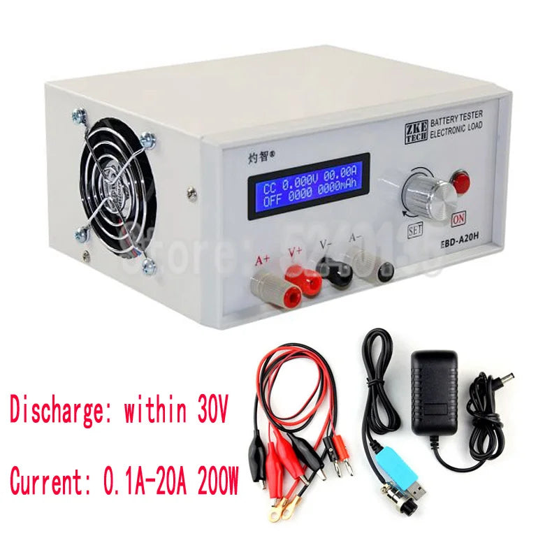 EBD-A20H Electronic Load Battery Capacity Power Supply Charging Head Tester - ATSProducts