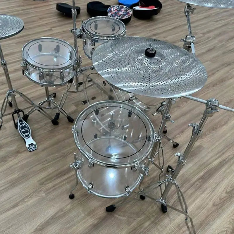 Professional Jazz Drums Set with Acrylic Chamber and Oilpaper Heads - ATSProducts