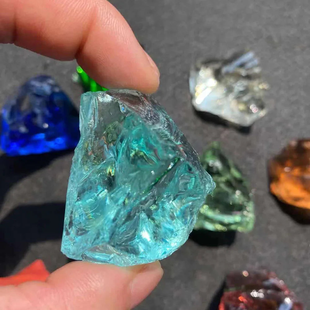 7 Chakra Glazed Meditation Stone - ATSProducts