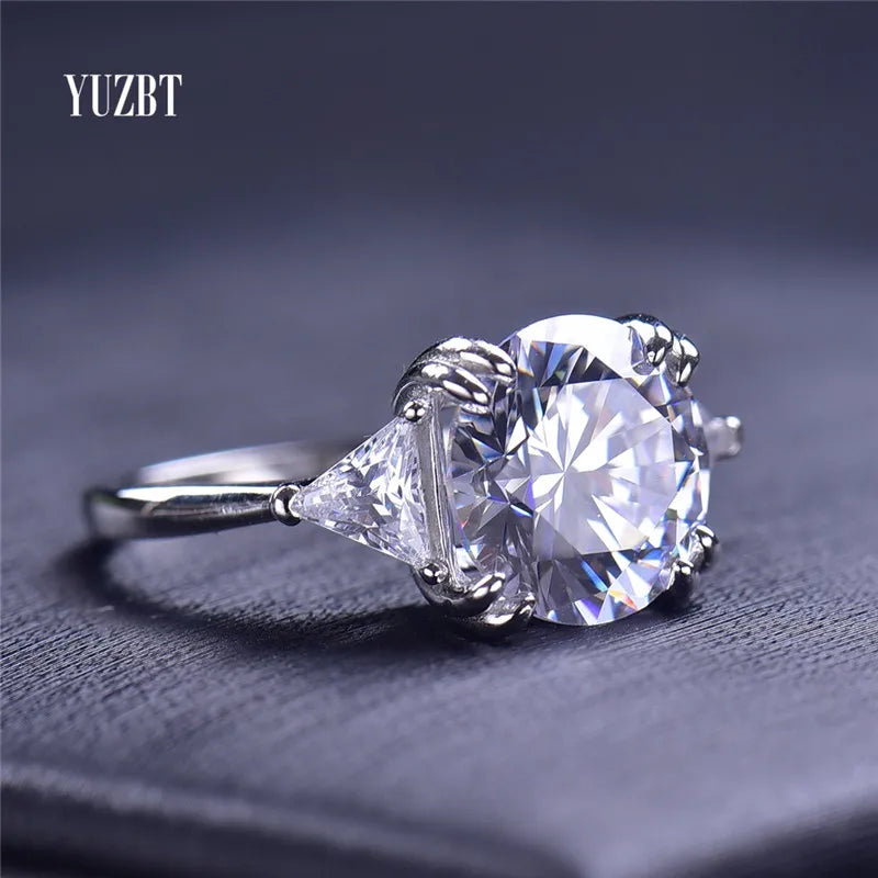 Brilliant Cut 5 Ct Moissanite  Ring - ATSProducts