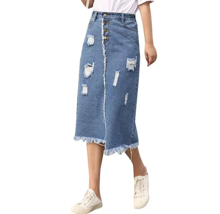 Women's Denim Skirt - ATSProducts