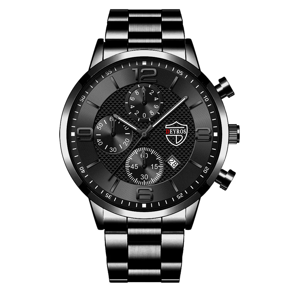 Deyros Stainless Steel Quartz Watch - ATSProducts