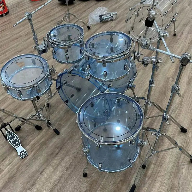 Professional Jazz Drums Set with Acrylic Chamber and Oilpaper Heads - ATSProducts