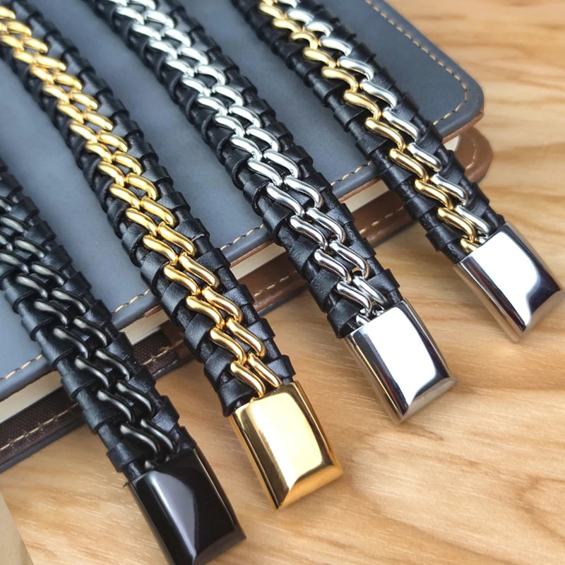 Genuine Leather Chain Bracelet - ATSProducts