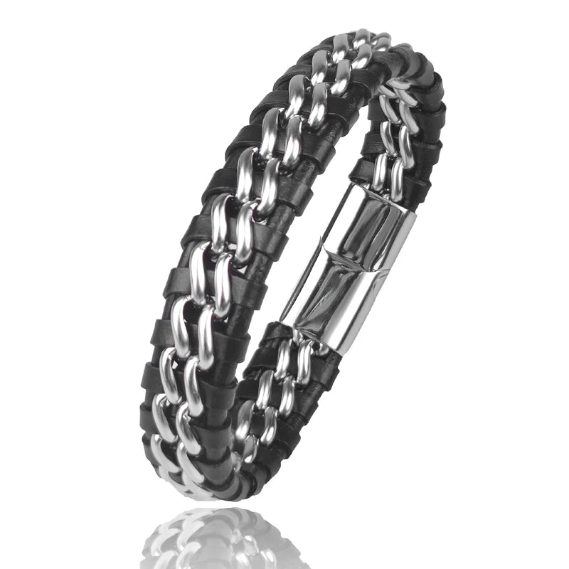 Genuine Leather Chain Bracelet - ATSProducts