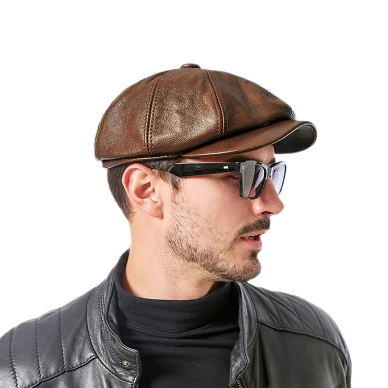 100% Genuine Leather Beret - ATSProducts