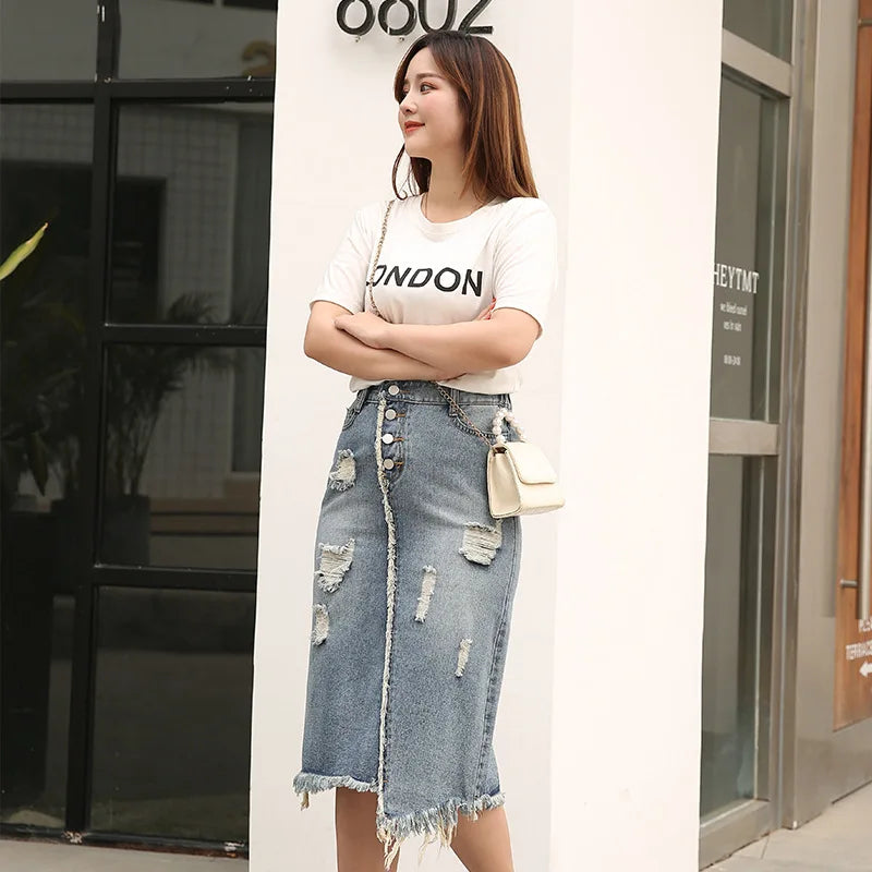 Women's Denim Skirt - ATSProducts