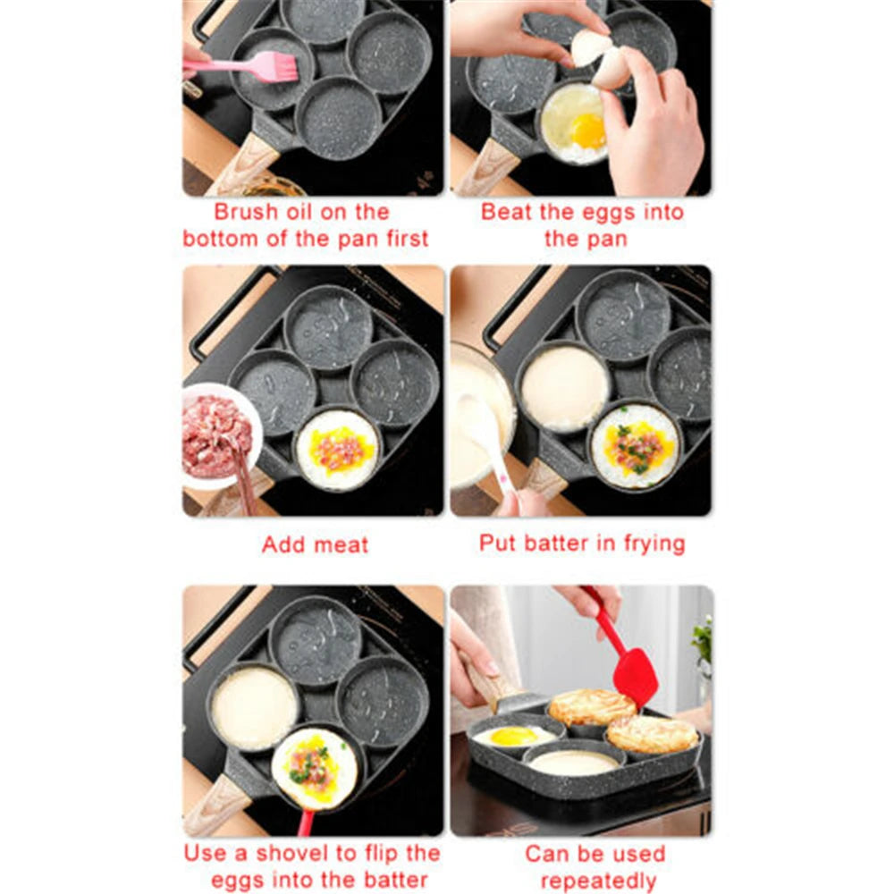 4 Hole Frying Pan Non-stick - ATSProducts
