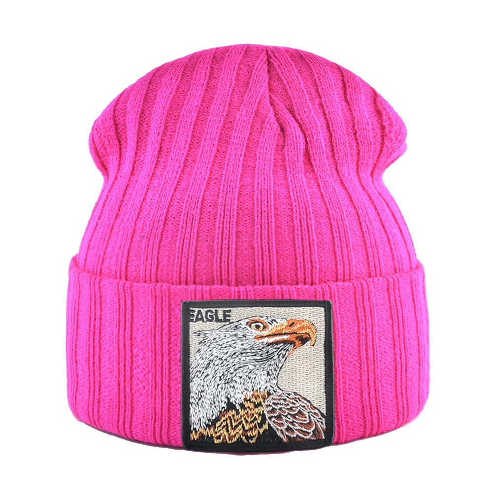 K Kissbaobei Embroidered Eagle Design Beanies - ATSProducts