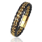 Genuine Leather Chain Bracelet - ATSProducts